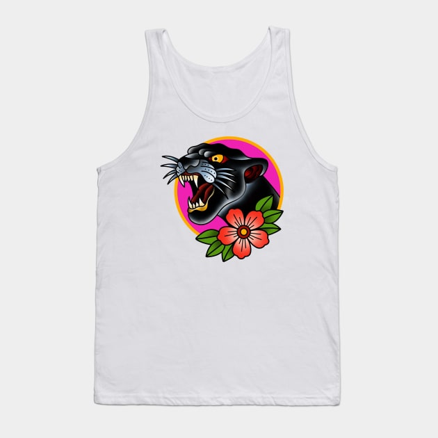 Neon Panther Tank Top by The Local Sticker Shop